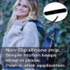 Strap Gummy - Prevent Strap Slips - The Original Non Slip Shoulder Strap Grip Strips - Set of 4 Black view 3