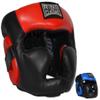 Diagonal Improved-Vision Full Face Headgear for Boxing, Muay Thai, MMA, Kickboxing (Red, Large) view 1