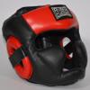 Diagonal Improved-Vision Full Face Headgear for Boxing, Muay Thai, MMA, Kickboxing (Red, Large) view 2