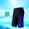 Fansino Low Waist Spa Quick-Drying Patten Male Pants Swimming Shorts Elastic Breathable Diving Trunks for men(Blue-1-XL) view 4
