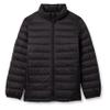 Amazon Essentials Boys' Lightweight Water-Resistant Packable Puffer Jacket, Black Caviar, X-Large view 1