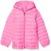 Amazon Essentials Girls' Lightweight Water-Resistant Packable Hooded Puffer Jacket, Neon Pink, X-Large view 1