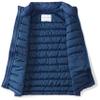 Amazon Essentials Boys' Lightweight Water-Resistant Packable Hooded Puffer Vest, Navy, Medium view 3