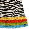 Bonnie Jean Little Girls 2T-6X Multicolor Ruffle Border Zebra Stripe Knit Dress, Black/White, 2T view 4