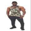 Crazee Wear Men's Camo Workout Bodybuilding Weight Lifting Stringer Gym Fitness Training Tank Top view 1