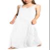 Urban CoCo Women's Scoop Neck Solid Sleeveless Summer Beach Tank Top Casual Maxi Dress White view 2
