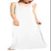 Urban CoCo Women's Scoop Neck Solid Sleeveless Summer Beach Tank Top Casual Maxi Dress White view 3