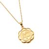 24K Gold Allah Pendant Necklace Earring Set Religious Islamic Jewelry (Pendant Necklace) view 1