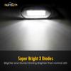 Partsam 4pcs 3" LED Oblong Stainless Courtesy Light Submersible Yacht Marine Boat Deck Lights, Walkways Step storage Led Interior Exterior courtesy Lights lighting, Suface Mount, 12V view 3