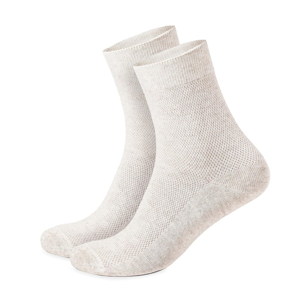 Special Thin Breathable Organic Linen Socks for Men, Pack of 3 (small)
