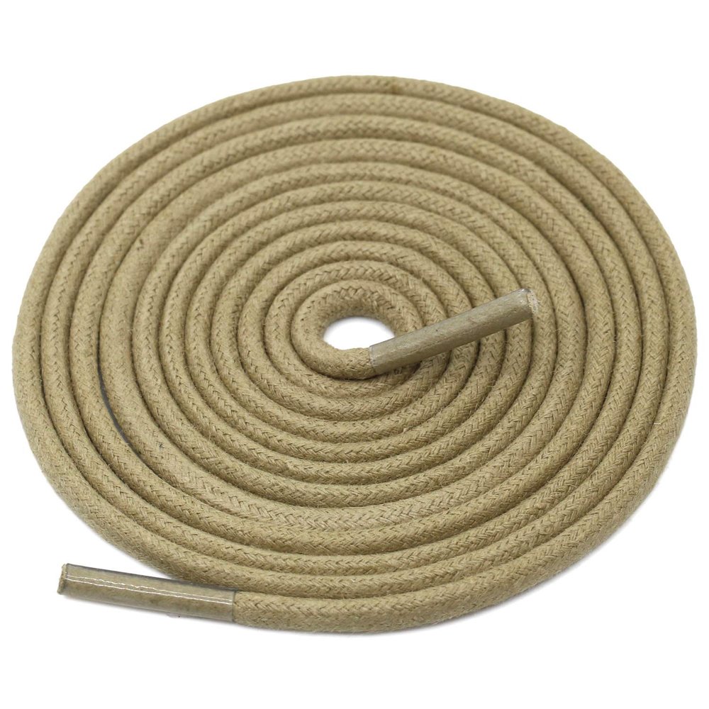 DELELE 2 Pair 24 inch Army Green Round Waxed Oxford Shoe Laces for Dress Shoes and Boots