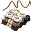 DELELE 2 Pair 24 inch Army Green Round Waxed Oxford Shoe Laces for Dress Shoes and Boots view 4
