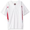 Alleson Athletic Boys Youth Baseball Jersey, White/Scarlet/Grey, X-Large view 1