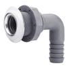 White Water - Marine 316 Stainless Steel Trim with Nylon Body Thru-Hull | 90 Degree Angle | Fits 1-1/2" Tube, for Boat, Yacht, Plumbing | Resistant to Corrosion view 4