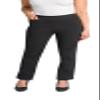Briggs New York Women's Super Stretch Millennium Welt Pocket Pull on Career Pant, Black, 10 view 1