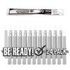 Be Ready - Industrial 12 Hour Illumination Emergency Safety Chemical Light Glow Sticks 24 Pack - White view 1