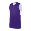 Augusta Sportswear Alley-OOP Reversible Jersey, Purple/White, M view 1