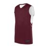 Augusta Sportswear Youth Alley-OOP Reversible Jersey, Maroon/White, L view 1