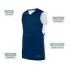 Augusta Sportswear Alley-OOP Reversible Jersey, Navy/White, S view 4