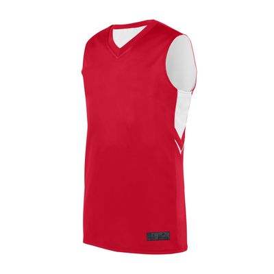 Augusta Sportswear Youth Alley-OOP Reversible Jersey, Red/White, L