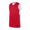 Augusta Sportswear Youth Alley-OOP Reversible Jersey, Red/White, L view 1
