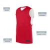 Augusta Sportswear Youth Alley-OOP Reversible Jersey, Red/White, L view 4