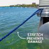 Boat Lines & Dock Ties Bungee Boating Dock Ties, One Loop and Hook, Pack of Two, Made in USA (Blue, 30 inch with Loop and Hook) view 4