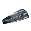 Unisex Headband/Sweatband. Best for Sports, Fitness, Working Out, Yoga. Tapered Design. (Black Motivational) view 2