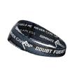 Unisex Headband/Sweatband. Best for Sports, Fitness, Working Out, Yoga. Tapered Design. (Black Motivational) view 4