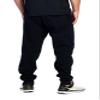 PROGO USA Men's Joggers Sweatpants Basic Fleece Marled Jogger Pant Elastic Waist (2X-Large, Black) view 3