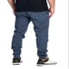 PROGO USA Men's Joggers Sweatpants Basic Fleece Marled Jogger Pant Elastic Waist (2X-Large, Marled Navy) view 3
