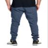 PROGO USA Men's Joggers Sweatpants Basic Fleece Marled Jogger Pant Elastic Waist (2X-Large, Marled Navy) view 4