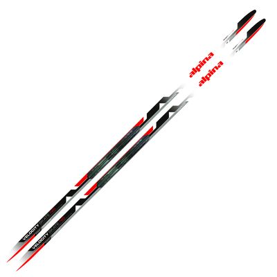 Alpina Sports Velocity Skate Performance Cross-Country Nordic Skis with Rottefella NIS Binding Mounting Plates, 183cm