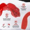 SAFEJAWZ Sports Mouthguard Slim Fit, Adult and Junior Mouth Guard with Case for Boxing, Basketball, Lacrosse, Football, MMA, Martial Arts, Hockey and All Contact Sports (Adult 12+ Years, Red) view 4