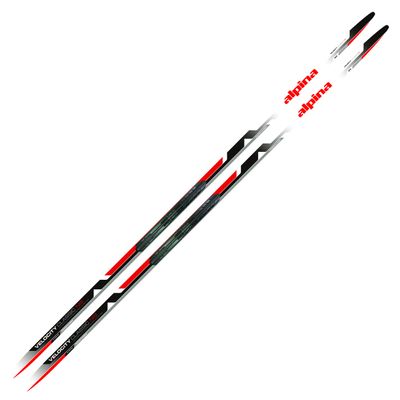 ALPINA Sports Velocity Classic Performance Cross-Country Nordic Skis with Rottefella NIS Binding Mounting Plates, 191cm