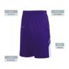 Augusta Sportswear Youth Alley-OOP Reversible Shorts, Purple/White, M view 4