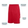 Augusta Sportswear Youth Alley-OOP Reversible Shorts, Red/White, S view 4