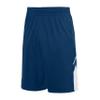 Augusta Sportswear Youth Alley-OOP Reversible Shorts, Navy/White, S view 1