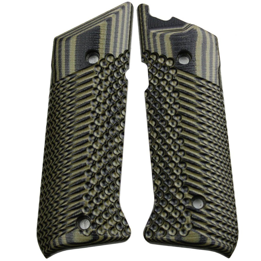 StonerCNC Mark IV Hunter G10 Slash & Burn Grips Designed to Fit Ruger Mark IV Hunter Rimfire Mark 4 Only (OD Green Black)