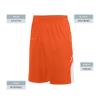 Augusta Sportswear Youth Alley-OOP Reversible Shorts, Orange/White, M view 4