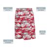 Augusta Sportswear Youth Reversible Wicking Shorts, Red Mod/White, L view 2