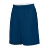 Augusta Sportswear Youth Reversible Wicking Shorts, Navy/White, M view 1