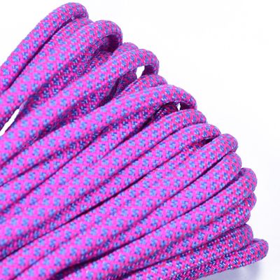 100 Feet Best Durability 550 lb Paracord - Neon Pink and Tarheel Blue Diamonds Color - Bored Paracord Brand