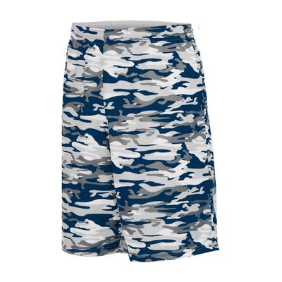Augusta Sportswear Youth Reversible Wicking Shorts, Navy Mod/White, M