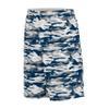 Augusta Sportswear Youth Reversible Wicking Shorts, Navy Mod/White, M view 1