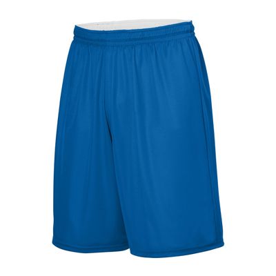 Augusta Sportswear Youth Reversible Wicking Shorts, Royal/White, S