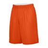 Augusta Sportswear Youth Reversible Wicking Shorts, Orange/White, M view 1