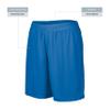 Augusta Sportswear Ladies' Octane Workout Shorts - 7 Inch Inseam Gym Athletic Attire for Women, Royal, Medium view 3
