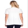 12 Ami Basic Solid Short Sleeve Open Front Cardigan Ivory Extra Large view 3