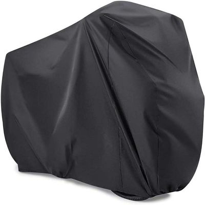 Viaky Bicycle Cover for Two Bikes, Mountain Road Bike Rain Cover with Lock Hole Outdoor Waterproof and Anti Dust Rain Sun UV Protection (Black)
